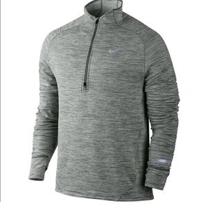 Men's Nike Element Sphere Running Dri-Fit Pullover Grayish Green Size Medium